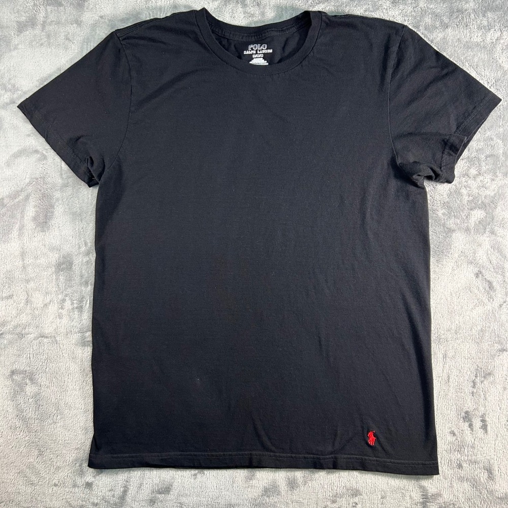Polo Ralph Lauren Classic‎ Fit Black Crew Neck T Shirt Men's M